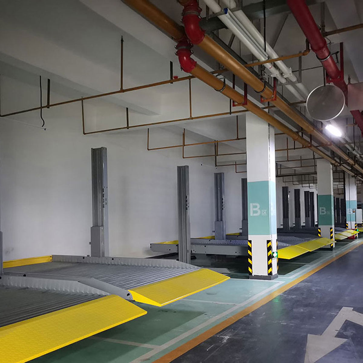 華亭橫移式停車庫過驗收