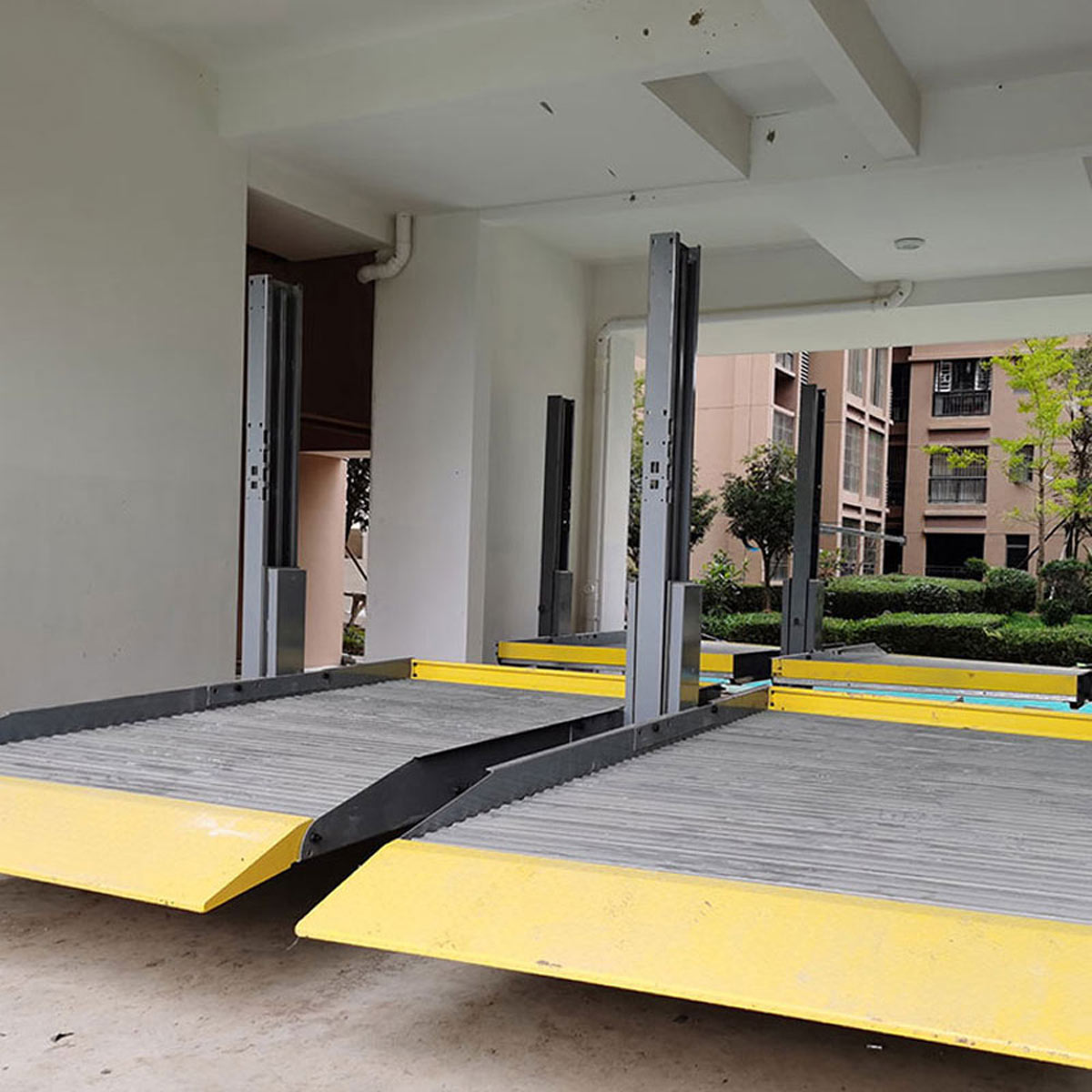 秦安立體車庫的載車板工作原理